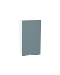 Навесной шкаф 509 с 1 ой дверцей МС Валерия МДФ цвет Белый Лагуна софт Ф30Н Сурская мебель