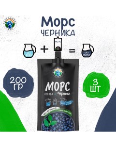 Морс Черника основа 3 шт по 200 г Карельское лето