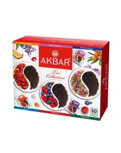 Чай ассорти Подарочный в пакетиках 2 г х 60 шт Akbar