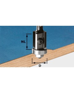 Фреза для обработки канта со сменными ножами HW S8 D19 20WM Z2 Festool