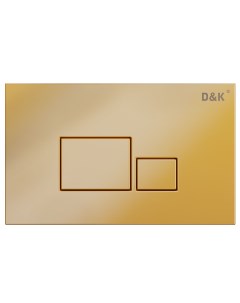 Кнопка смыва для инсталляции скрытого монтажа Quadro DB1519003 матовое золото D&k