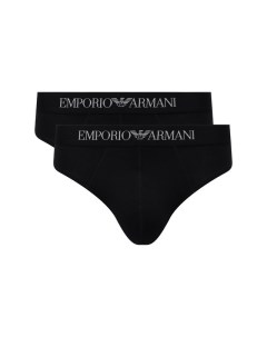 Комплект из двух хлопковых брифов Emporio armani