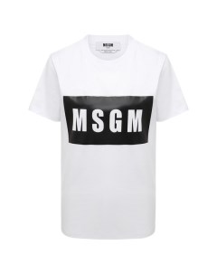 Хлопковая футболка Msgm