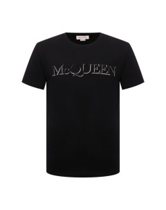 Хлопковая футболка Alexander mcqueen