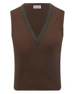 Хлопковый топ Brunello cucinelli