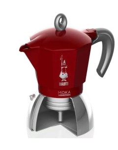 Гейзерная кофеварка New Moka Induction Биалетти Мока индукция на 4 чашки Red Bialetti