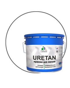 Краска URETAN для пола полуглянцевая RAL 9003 белая 10 кг Malare