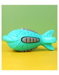 Игрушка для животных Рыба с пищалкой бирюзовая TPR 16х7х7 см Cosy