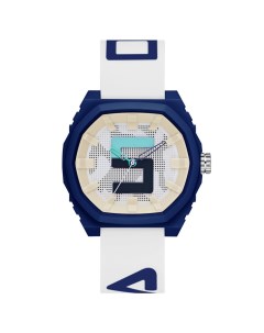Часы наручные d 4 6 см водонепроницаемые ремешок силикон синий циферблат Nobrand