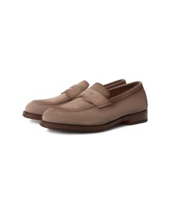 Замшевые пенни лоферы Santoni