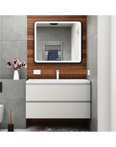 Мебель для ванной Bianchi 100 подвесная белый глянец Art&max