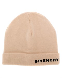 Givenchy шапка бини с логотипом нейтральные цвета Givenchy