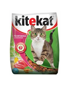 Сухой корм для кошек Аппетитная телятинка 350 г Kitekat