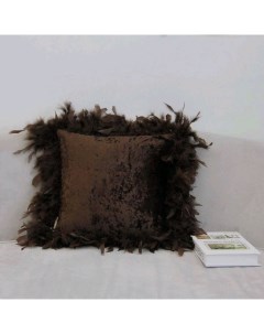 Наволочка декоративная Бурлеск размер 40 х 40 см шоколад Sofi de marko