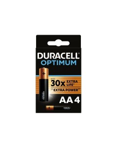 Батарейка Lr6 Aa Bl 4 Optimum арт 5014061 Duracell