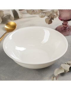Тарелка глубокая White Label d 22 5 см цвет белый Nobrand
