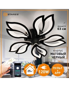 Люстра потолочная светодиодная ASTRA 120W 635x70 BLACK Estares