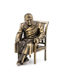 Статуэтка Черчилль на стуле 59570 Пятигорская бронза