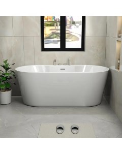Отдельностоящая акриловая ванна Ceruttispa MARTIGANO W 170х80х60 Белая Cerutti spa
