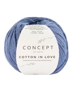 Пряжа COTTON IN LOVE 64 джинс 5 шт по 100 г Katia