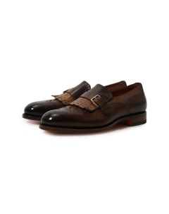 Кожаные монки Santoni