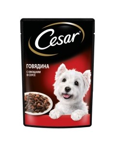 Говядина с овощами Корм влаж д собак пауч 85г Cesar