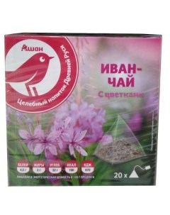 Чай травяной иван чай в пакетиках 20х4 г Ашан красная птица