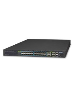 Коммутатор XGS 6350 24X4C управляемый кол во портов SFP 24x10 Гбит с кол во SFP uplink QSFP28 4x100  Planet