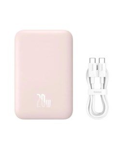 Беспроводное зарядное устройство Magnetic Mini Power bank 6000mAh 20W розовый Baseus