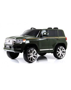 Детский электромобиль Toyota Land Cruiser 200 JJ2022 зеленый глянец Rivertoys