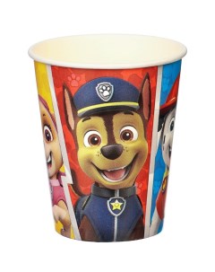 Стакан бумажный С Днем Рождения Щенячий патруль 250 мл 10 шт Paw patrol