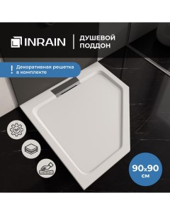 Душевой поддон трапеция A 61 9090 Белый Inrain