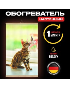 Гибкий обогреватель инфракрасный Котенок настенный 60х105 см Totmart