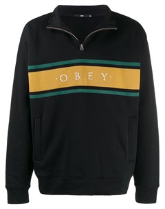 Obey джемпер с воротником на молнии Obey