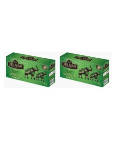 Чай зеленый green tea 25 пакетика х 2 шт Sun delmar