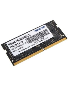 Оперативная память Patriot Memory 16GB Signature DDR4 2400Mhz PSD416G24002S 16GB Signature DDR4 2400 Patriot memory