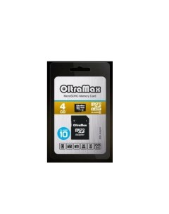 Карта памяти Micro SDHC 4Гб MicroSDHC 4GB Class10 Oltramax