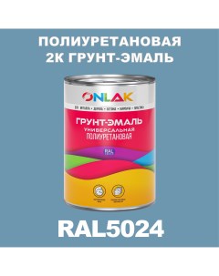 Износостойкая 2К грунт эмаль по металлу ржавчине дереву RAL5024 1кг глянцевая Onlak