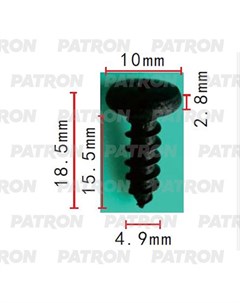 P37 2176 Саморез Применяемость Саморез 4 9x18 5mm универсальный 10шт Patron