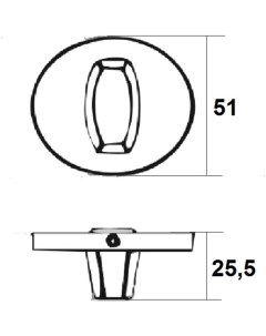 Поворотная ручка Trodos