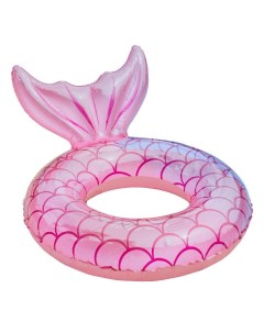 Надувной круг для плавания Хвост русалки розовый Nobrand