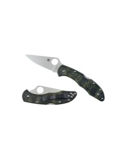 Туристический нож Delica 4 green black Spyderco