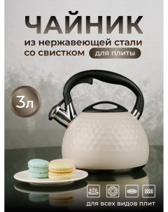 Чайник для плиты со свистком 3л Astix