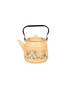Чайник для плиты Лугов цветы эмалированный 3 5 л Стальэмаль
