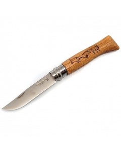 Нож серии Tradition Animalia 08 клинок 8 5см нерж сталь рукоять дуб рис кабан Opinel