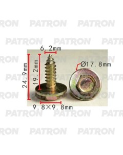 Саморез Применяемость Саморез 6 2x24 9mm Honda Nissan Toyota арт P37 2263 Patron