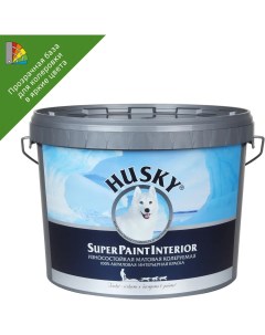 Краска для колеровки интерьерная Super Paint Int прозрачная база С 9 л Husky