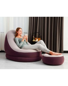 Надувное кресло Comfort cruiser inflate a chair 75053 бордовый 121x100x86 см Intex