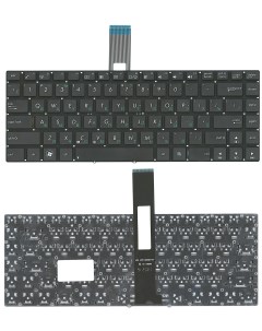 Клавиатура для ноутбука Asus N46 U46 K45 черная без рамки Оем