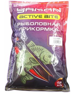 Прикормка Yaman Active Bite Карась анис цв зелёный 900 г 15